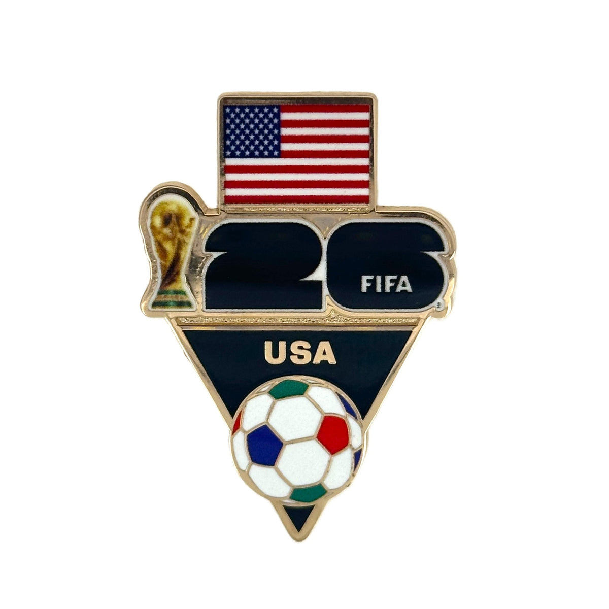 【非売品】FIFA World Cup 2026 ダラス ピンバッジ FIFA 2026 World Cup USA Flag and Ball Pin – Honav USA