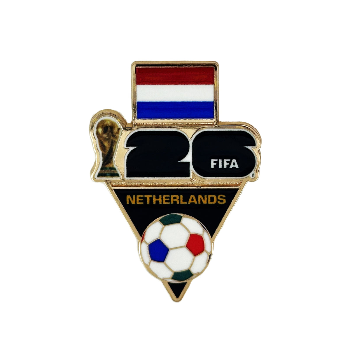 FIFA 2026 World Cup Netherlands Flag and Ball Pin – Honav USA
