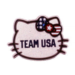 Load image into Gallery viewer, Team USA x Hello Kitty Glitter Pin
