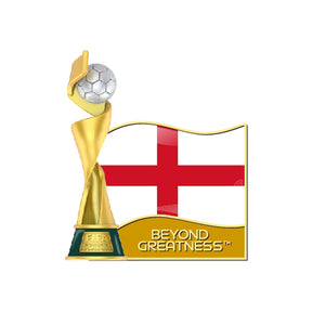 2023 FIFA Women's World Cup Australia 2.5D Trophy Pin England Flag