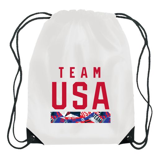 USOPC Team USA Logo Shatter Drawstring Backpack