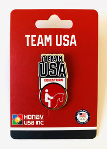 Team USA Equestrian Pictogram Pin