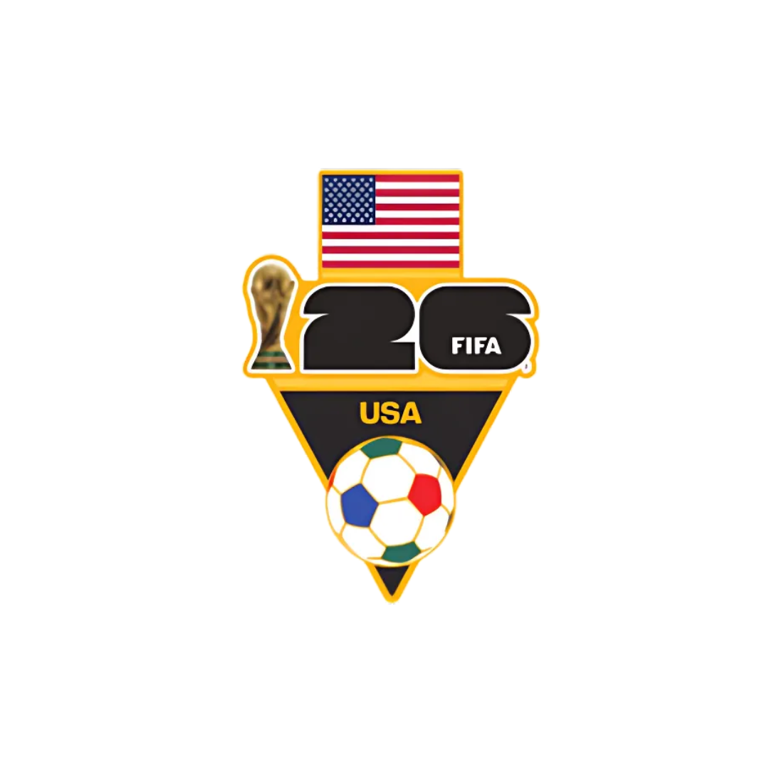 FIFA 2026 World Cup USA Flag and Ball Host Country Pin