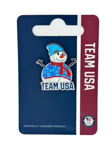 Team USA Snowman Pin
