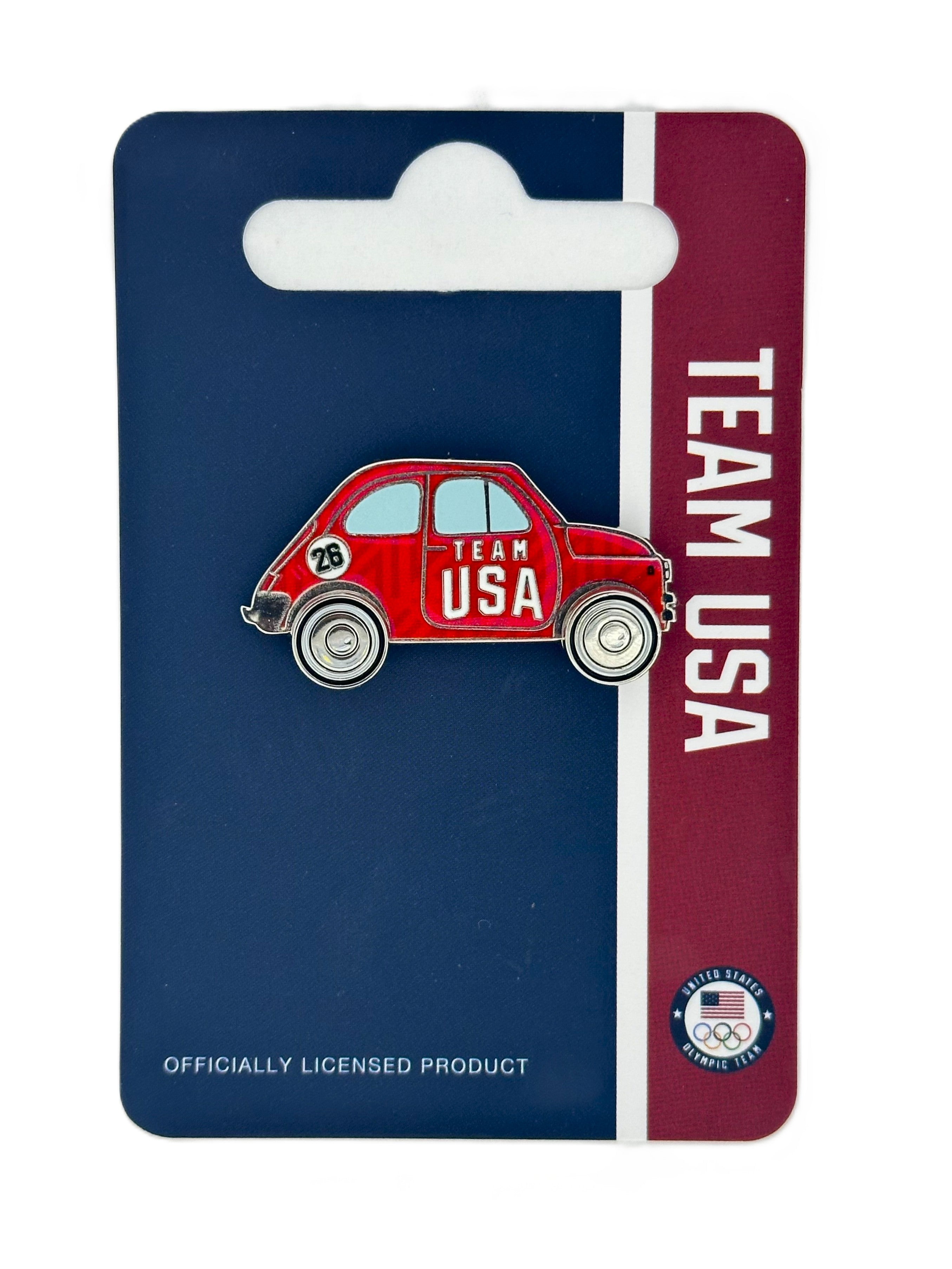 Team USA Milan Mini Car Pin