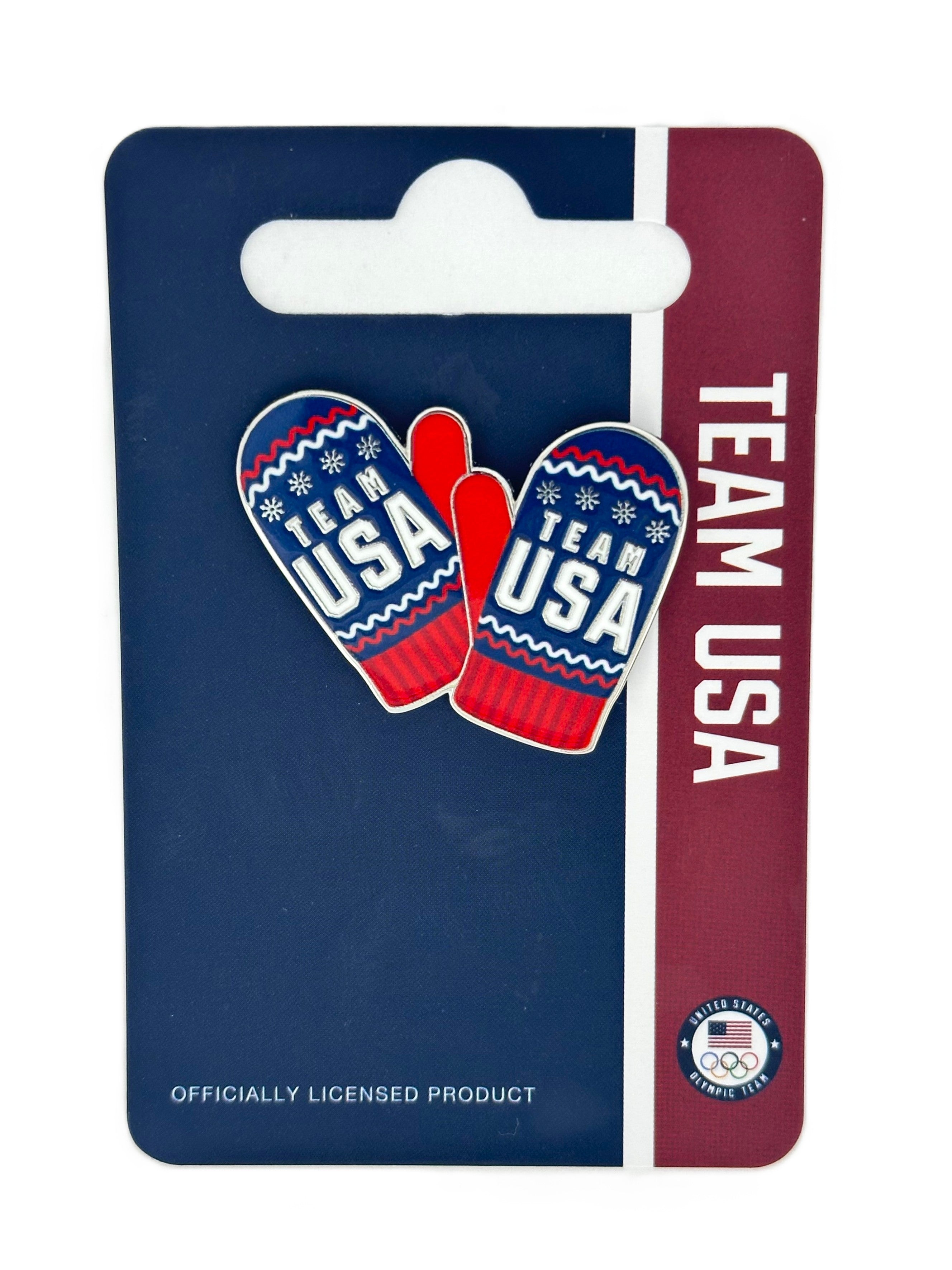 Team USA Knit Gloves Pin
