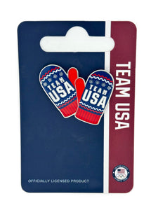 Team USA Knit Gloves Pin
