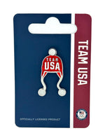 Load image into Gallery viewer, Team USA Knit Ear Hat Pin
