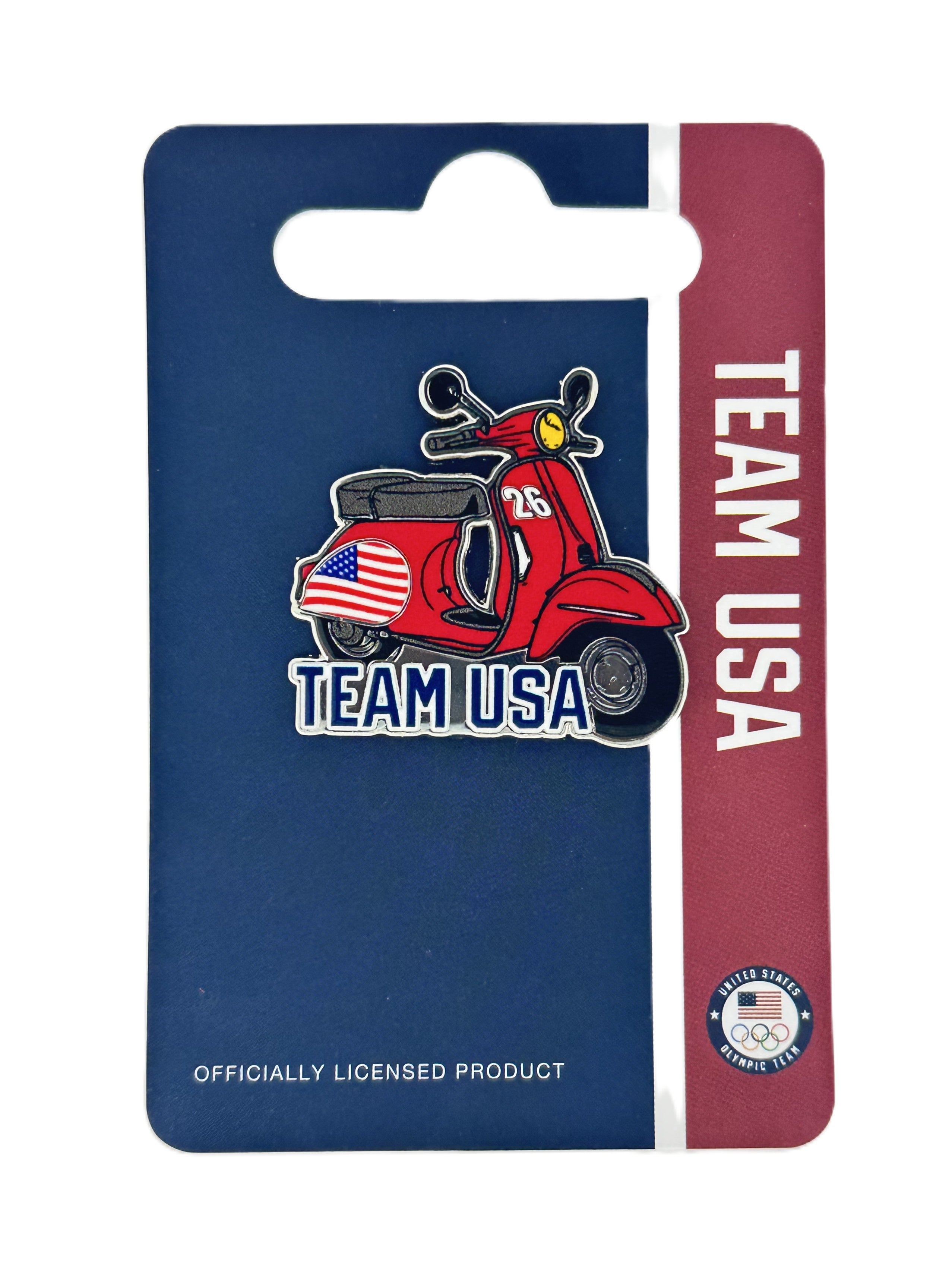 Team USA Scooter Pin