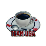Load image into Gallery viewer, Team USA Espresso Cup and Saucer Pin
