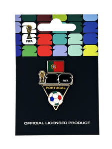 FIFA 2026 World Cup Portugal Flag and Ball Pin