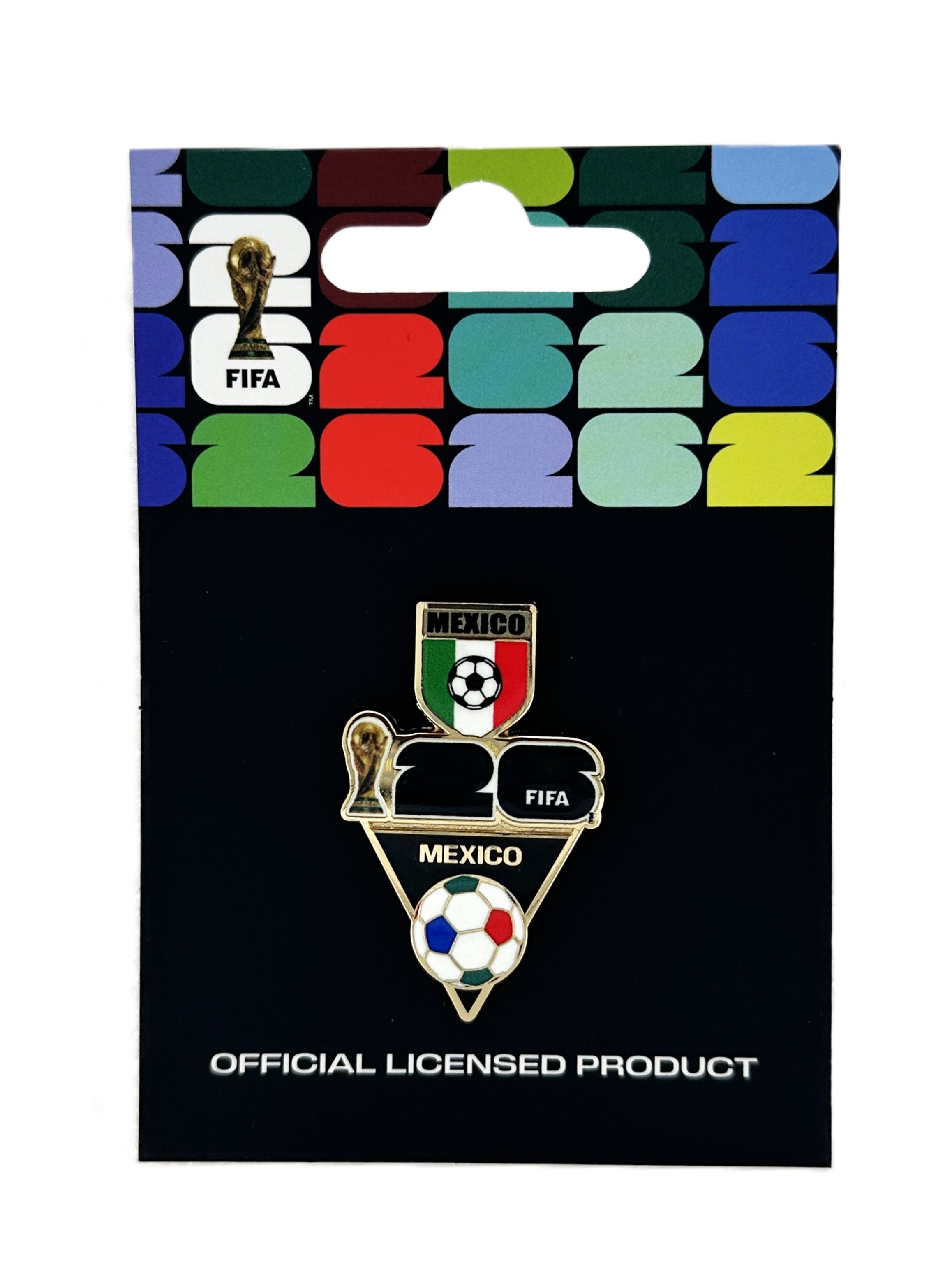 FIFA 2026 World Cup Mexico Flag and Ball Pin