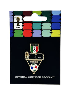 FIFA 2026 World Cup Mexico Flag and Ball Pin