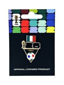 FIFA 2026 World Cup Italy Flag and Ball Pin