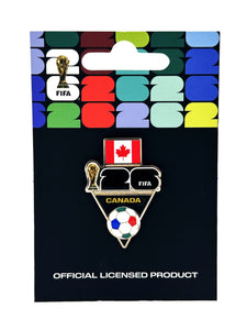 FIFA 2026 World Cup Canada Flag and Ball Pin