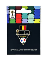 Load image into Gallery viewer, FIFA 2026 World Cup Belgium Flag and Ball Pin
