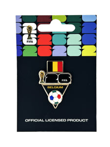 FIFA 2026 World Cup Belgium Flag and Ball Pin