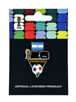 Load image into Gallery viewer, FIFA 2026 World Cup Argentina Flag and Ball Pin
