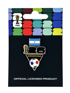 FIFA 2026 World Cup Argentina Flag and Ball Pin