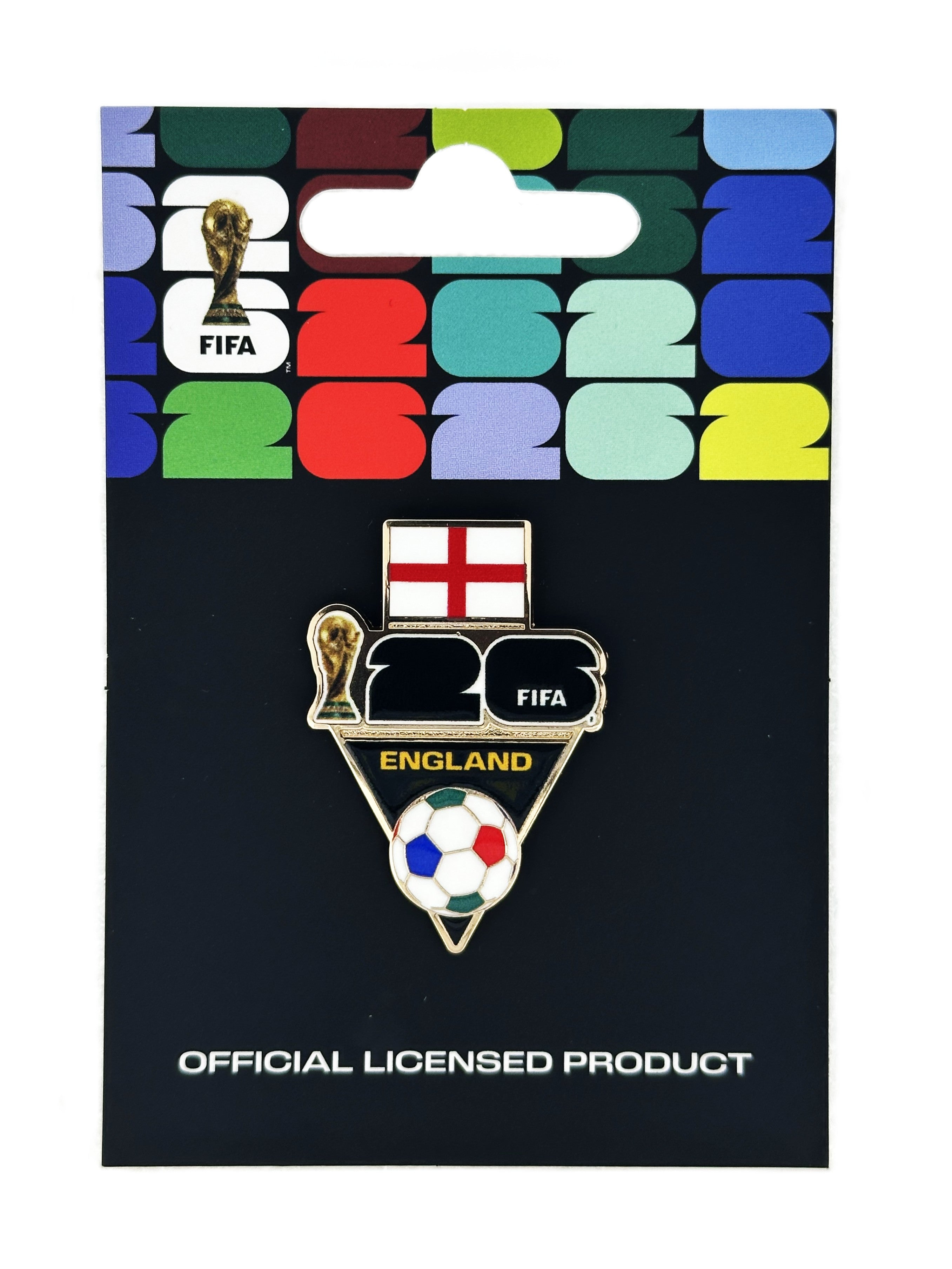 FIFA 2026 World Cup England Flag and Ball Pin
