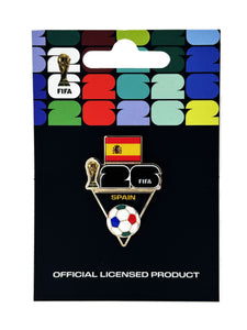 FIFA 2026 World Cup Spain Flag and Ball Pin