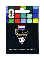Load image into Gallery viewer, FIFA 2026 World Cup Netherlands Flag and Ball Pin
