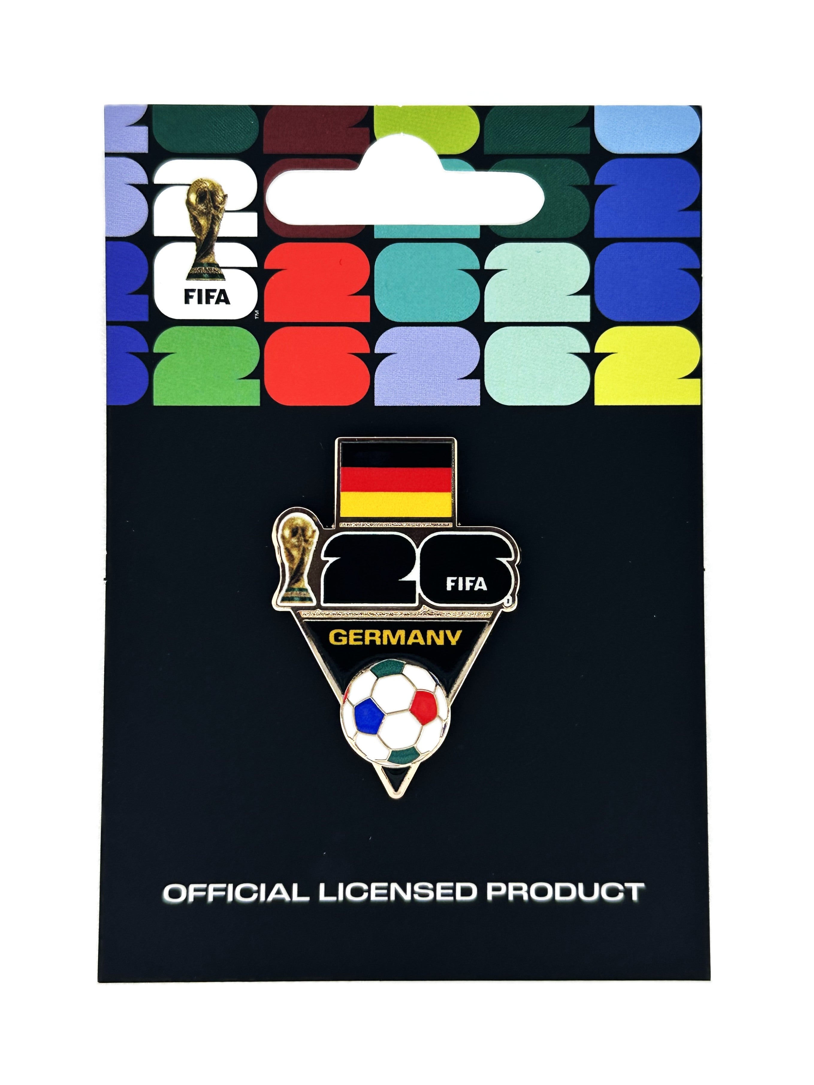 FIFA 2026 World Cup Germany Flag and Ball Pin