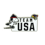 Load image into Gallery viewer, Peanuts x Team USA Snoopy Woodstock Pin
