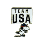 Load image into Gallery viewer, Peanuts x Team USA Snoopy Skating Pin
