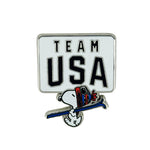 Load image into Gallery viewer, Peanuts x Team USA Snoopy Ski Pin
