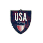 Load image into Gallery viewer, Team USA 2024 Retro Logo Shield Lapel Pin
