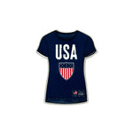Load image into Gallery viewer, Team USA Retro Woman&#39;s Sport Tee Lapel Pin

