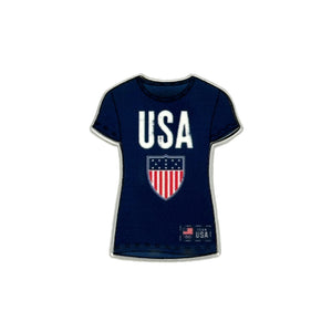 Team USA Retro Woman's Sport Tee Lapel Pin