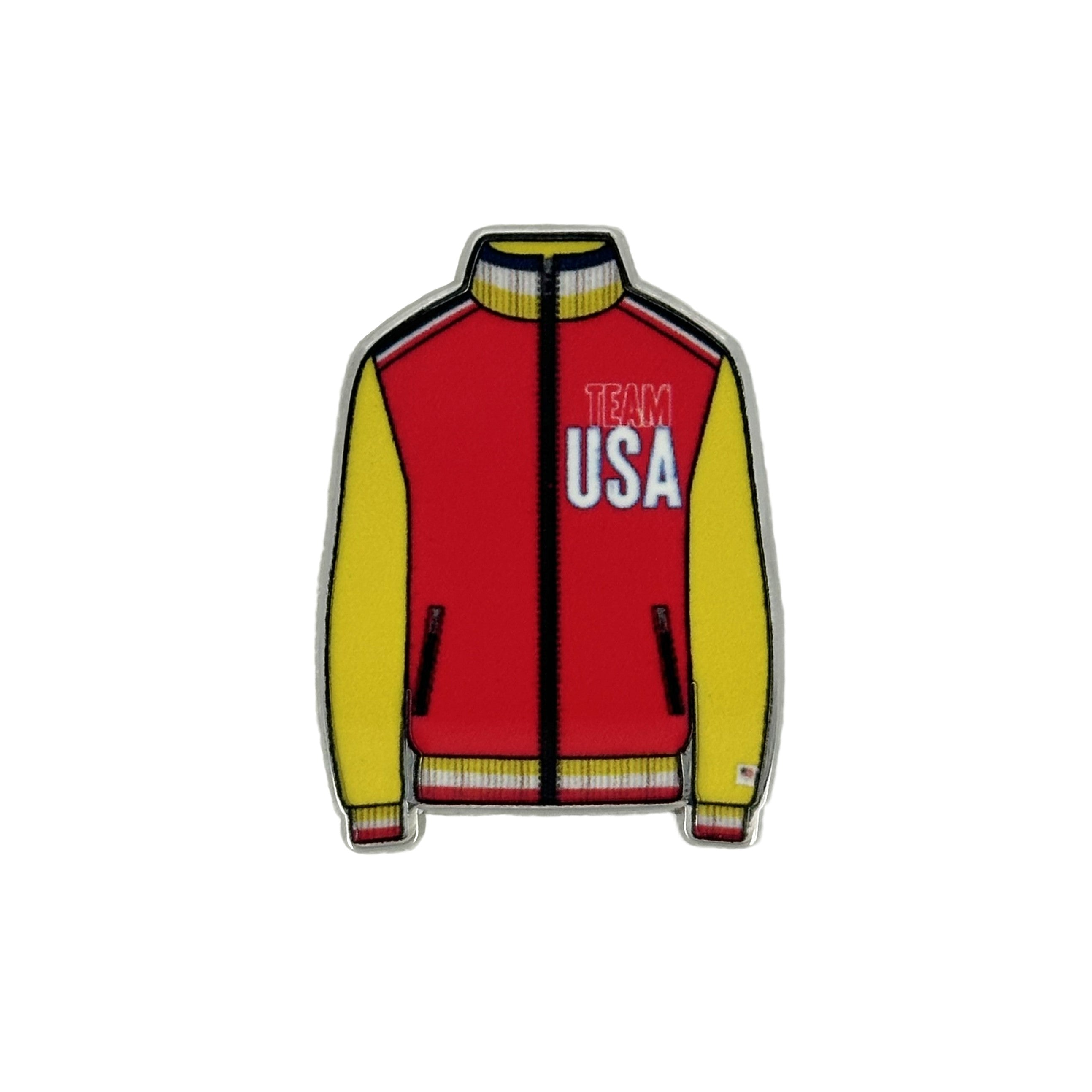 Team USA Sunset Letterman Jacket Lapel Pin