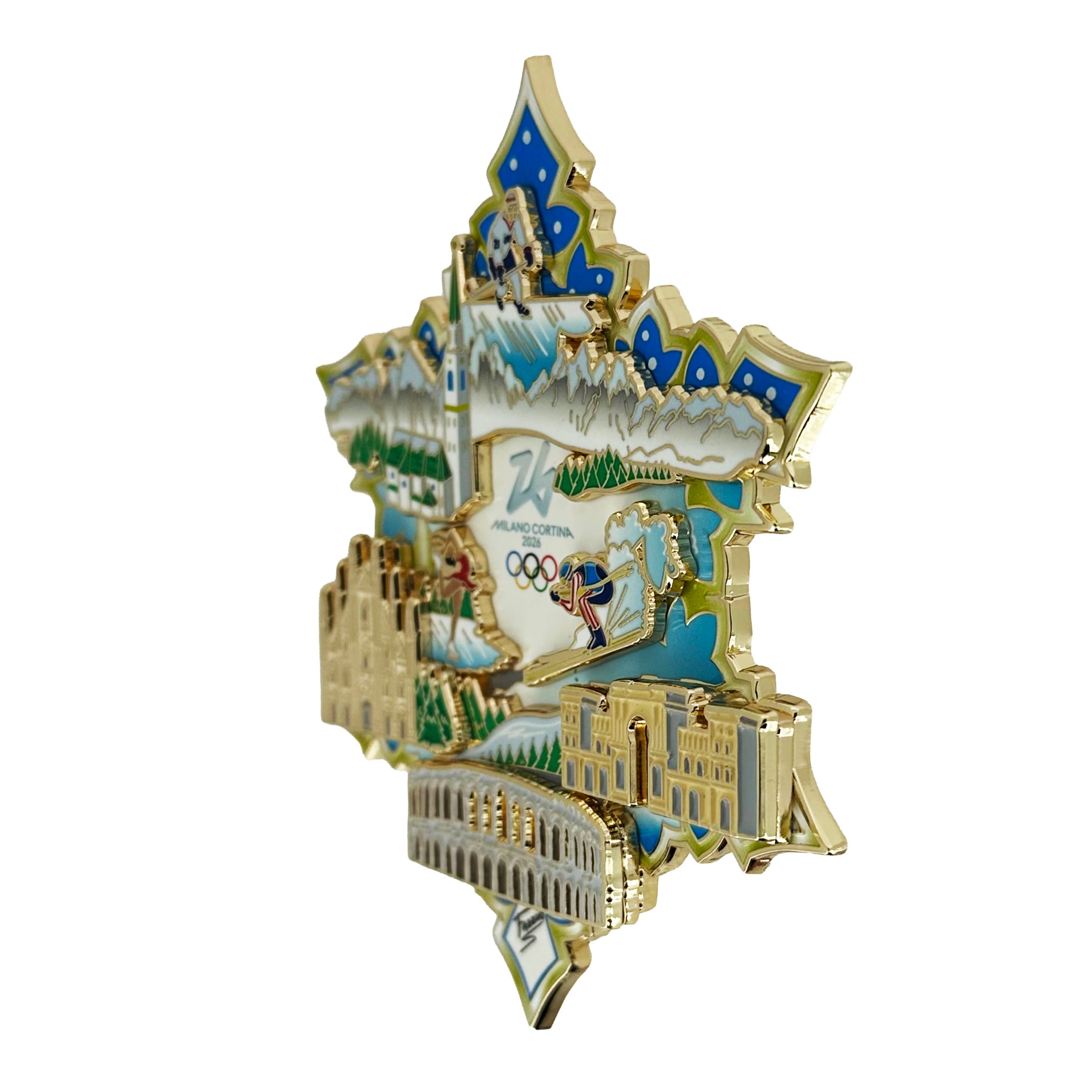 Limited Edition Fazzino Milan Cortina Layer Pin – Honav USA
