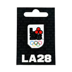 Load image into Gallery viewer, LA28 Transparent Logo with 3D Basketballs Pin
