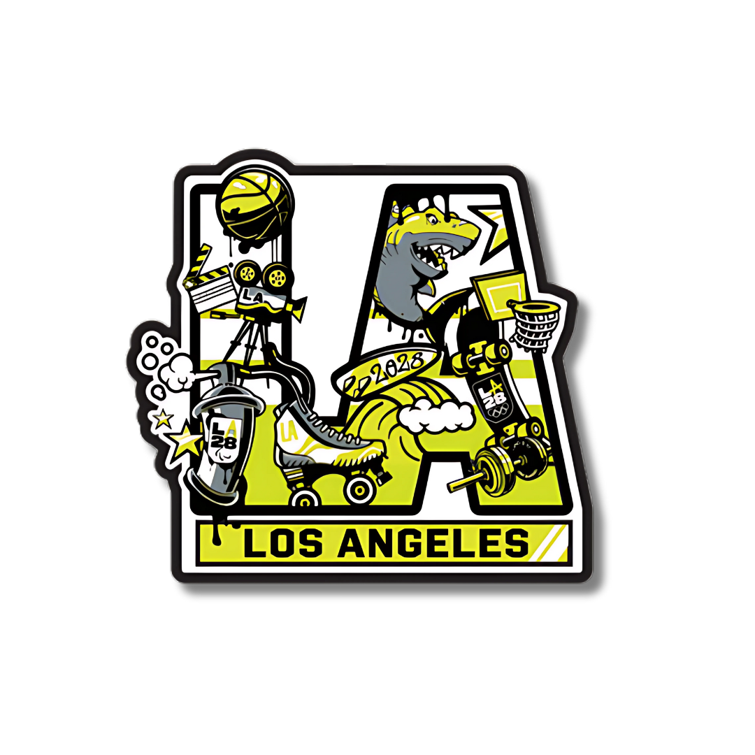 LA28 LA Graffiti Art Magnet
