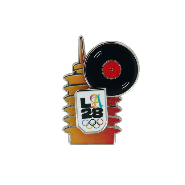 LA28 Look of the Games Spinning Record Pin – Honav USA