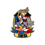 Load image into Gallery viewer, Looney Tunes TEAM USA Bugs Bunny &amp; Lola Lapel Pin
