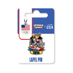 Load image into Gallery viewer, Looney Tunes TEAM USA Bugs Bunny &amp; Lola Lapel Pin

