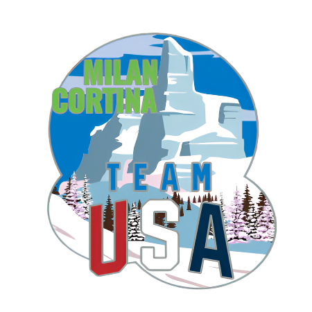 Team USA Milan Cortina Snow Mountains Pin