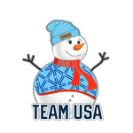 Load image into Gallery viewer, Team USA Snowman Pin
