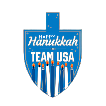 Team USA Happy Hannukah Pin