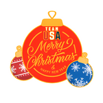 Load image into Gallery viewer, Team USA Merry Christmas Pin
