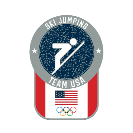 Team USA Ski Jumping Pictogram Glitter Pin