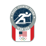 Load image into Gallery viewer, Team USA Cross-Country Skiing Pictogram Glitter Pin
