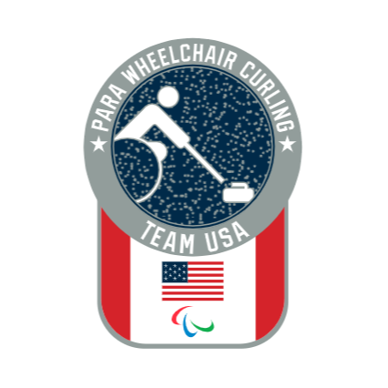 Team USA Para Curling Pictogram Glitter Pin