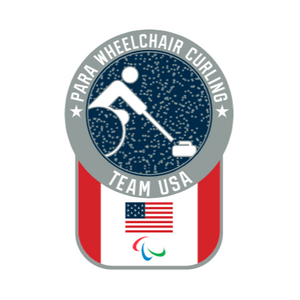Team USA Para Curling Pictogram Glitter Pin