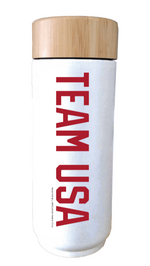 Load image into Gallery viewer, Team USA Flag and Rings Travel Mug
