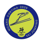 Load image into Gallery viewer, MC26 Olympic Pictogram - Ski Jumping Pin
